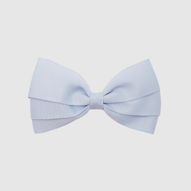 Girl barrette with grosgrain bow