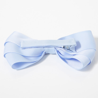 Girl barrette with grosgrain bow