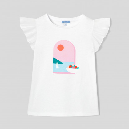 T-shirt volanté enfant fille