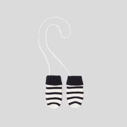 Baby boy fleece-lined mittens