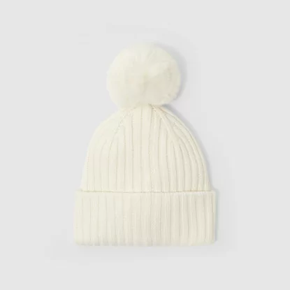 Girl ribbed knit beanie