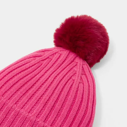 Girl ribbed knit beanie