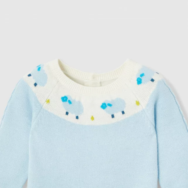 Baby boy knit onesie