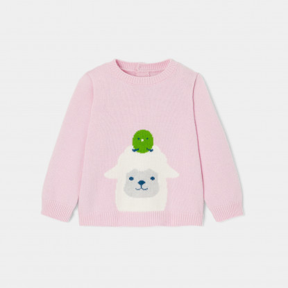 Mazuļu džemperis ar aitas rakstu meitenēm