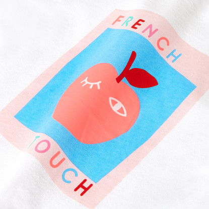 Meiteņu T-krekls ar ābola apdruku