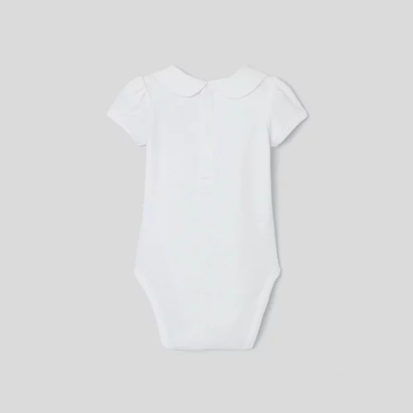 Baby girl bodysuit in cotton