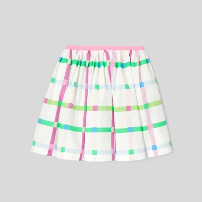 Girl plaid skirt