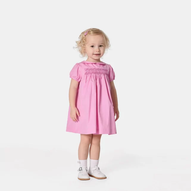 Baby girl dress with balloon sleeves