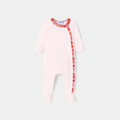 Baby girl velvet pyjamas